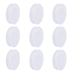Blanc Bobines vides en polypropylène (pp) pour fil, bobines de fil, blanc, 67~69x14mm, Trou: 10.5mm