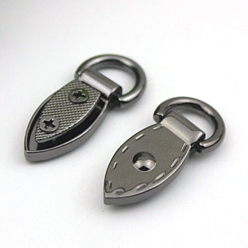 Gunmetal Alloy Purse Chain Connector Ring, Bag Replacement Accessorieas,, Gunmetal, 3.5x1.5cm