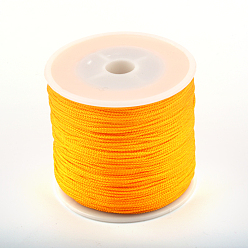 Orange Chinese Knot Nylon Thread, Orange, 0.8mm, about 98.42 yards(90m)/roll