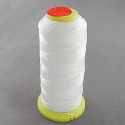Blanco Hilo de coser de nylon, blanco, 0.8 mm, sobre 300 m / rollo