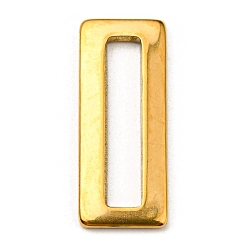 Золотой 304 нержавеющей стали связывающий кольца, прямоугольные, золотые, 20x8x1.5 мм, внутренний диаметр: 16x3 мм