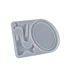 Oval Diy силиконовые формы для фоторамок, формы для литья смолы, овальные, 188x213x9 мм