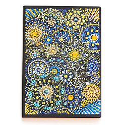 Flor Kits de cuadernos para principiantes con pintura de diamantes diy 5d, Incluye bolsa de pedrería de resina., bolígrafo adhesivo de diamante, plato de bandeja y arcilla de cola, flor, 210x150 mm