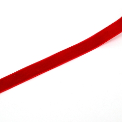 Красный Лента из шинлона, , flocky, плоский, красные, 15~17 мм, 25 ярдов / ролл