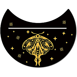 Mariposa Soporte de tarot de madera, suministros de brujería, forma de la luna, mariposa, 100x130 mm