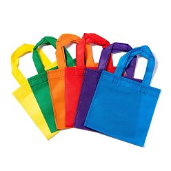 Mixed Color Eco-Friendly Reusable Bags, Non Woven Fabric Shopping Bags, Mixed Color, 33x19.7cm