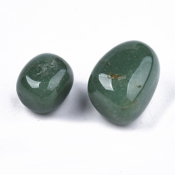 Зеленый Авантюрин Естественный зеленый бисер авантюрин, лечебные камни, для энергетической балансировки медитативной терапии, упавший камень, драгоценные камни наполнителя вазы, нет отверстий / незавершенного, самородки, 19~30x18~28x10~24 мм 250~300 г / пакет