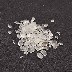 Cristal de Quartz Quartz naturel copeaux de perles de cristal, perles de cristal de roche, pas de trous / non percés, 3~9x1~4mm