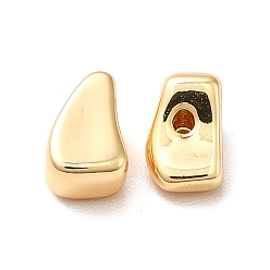 Chapado en Oro Real 18K Abalorios de latón, larga duración plateado, lágrima, real 18 k chapado en oro, 6x4x4 mm, agujero: 0.7 mm