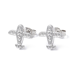Stainless Steel Color 304 Stainless Steel Plane Stud Earring Findings, Earring Settings for Rhinestone, Stainless Steel Color, Fit for: 1mm rhinestone, 12x14mm, Pin: 0.8mm