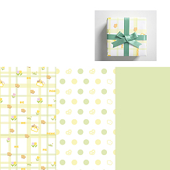 Цветок 6 лист 3 стильная бумага для упаковки подарков, прямоугольные, сложенный букет цветов украшение оберточной бумаги, цветочным узором, 700x500 мм, 2 лист / стиль