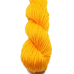 Orange Acrylic Fiber Yarn, for Weaving, Knitting & Crochet, Orange, 2~3mm