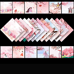 Human Origami Paper, Handmade Folding Paper, for Kids School DIY and Arts & Crafts, Human, 150x150mm, 50 sheets/set