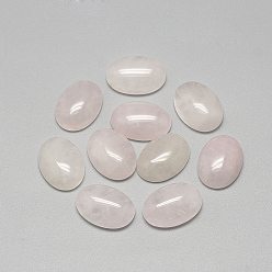 Cuarzo Rosa Natural aumentó de cabujones de cuarzo, oval, 40x30x7~8 mm