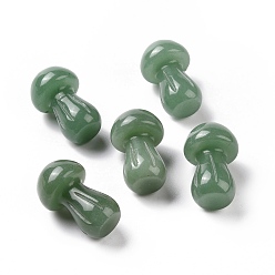 Green Aventurine Natural Green Aventurine GuaSha Stone, Gua Sha Scraping Massage Tool, for SPA Relaxing Meditation Massage, Mushroom Shaped, 36.5~37.5x21.5~22.5mm