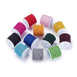 Mixed Color Elastic Cord, Mixed Color, 1mm, about 22.96 yards(21m)/roll
