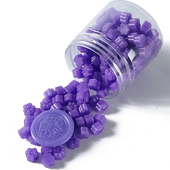 Medium Purple Paw Print Sealing Wax Particles, for Retro Seal Stamp, Medium Purple, 9.5x8.5x6mm