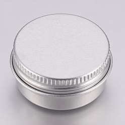 Platino Latas de aluminio redondas, tarro de aluminio, contenedores de almacenamiento para cosméticos, velas, golosinas, con tapa superior de tornillo, Platino, 3.55x1.8 cm, capacidad: 10 ml (0.34 fl. oz)