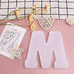 Letter M DIY Silicone Molds, Fondant Molds, Resin Casting Molds, for Chocolate, Candy, UV Resin, Epoxy Resin Craft Making, Letter.M, 163x183x36mm
