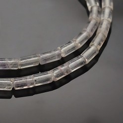 Флюорит Колонка природный флюорит бусины пряди, 5x3 мм, отверстие : 0.5 мм, около 78 шт / нитка, 15.7 дюйм