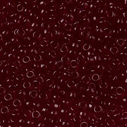 (RR141) Transparent Ruby Миюки круглые бусины рокайль, японский бисер, (rr 141) прозрачный рубин, 8/0, 3 мм, отверстие : 1 мм, Около 2111~2277 шт / 50 г