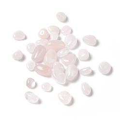 Cuarzo Rosa Natural aumentó de perlas de cuarzo, piedra caída, sin agujero / sin perforar, pepitas, 11~20x10.5~13.5x5.5~9.5 mm, Sobre 185 unidades / 500 g