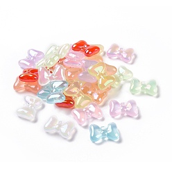 Mixed Color Transparent Acrylic Imitation Jelly Charms, Bowknot Charm, Mixed Color, 20.5x28x9.5mm, Hole: 2.5mm