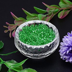 Lime Vert Imitation facettes cristal autrichien rangées de perles, grade de aaa, Toupie, lime green, 6x6mm, trou: 0.7~0.9 mm, environ 360 PCs / sachet 