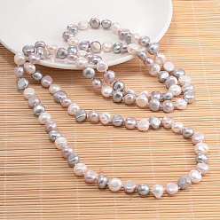Coloré Collier de perles de pépites de perles naturelles, colorées, 47.2 pouce