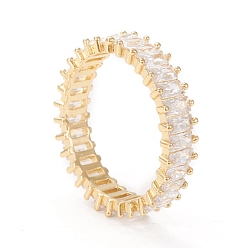 Настоящее золото 18K Кольца из латуни с микропаве, прозрачные кольца с кубическим цирконием, реальный 18 k позолоченный, Размер 9, внутренний диаметр: 19 мм