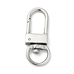 Stainless Steel Color 304 Stainless Steel Swivel Clasps, Swivel Snap Hook, Stainless Steel Color, 33x13.5x4.5mm, Hole: 9x8mm