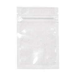 Clair Sacs à fermeture éclair en plastique transparent pour animaux de compagnie de qualité alimentaire, sacs refermables, rectangle, clair, 12x8x0.016 cm, épaisseur unilatérale : 3.1 mil(0.08mm)