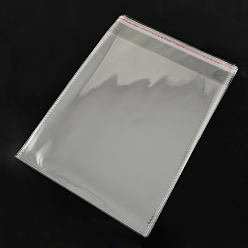 Clear OPP Cellophane Bags, Rectangle, Clear, 24x18cm, Unilateral Thickness: 0.035mm, Inner Measure: 20.5x18cm