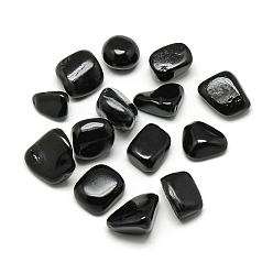 Obsidian Natural Obsidian Gemstone Beads, Tumbled Stone, Nuggets, No Hole/Undrilled, 17~20x13~18x4~14mm
