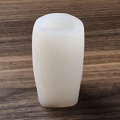 Blanco Moldes de silicona para velas diy bodhisattva, para hacer velas perfumadas, blanco, 9.1x4.6x3.8 cm, diámetro interior: 3.8x3.1x8.2 cm