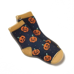Others Halloween Acrylic Pendants, Sock Pattern, 40.5x27.5x2.5mm, Hole: 1.7mm