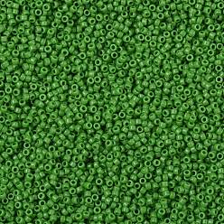 (47) Opaque Mint Green Cuentas de semillas redondas toho, granos de la semilla japonés, (47) verde menta opaco, 11/0, 2.2 mm, agujero: 0.8 mm, Sobre 5555 unidades / 50 g