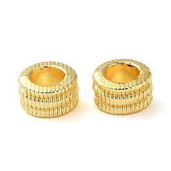 Oro Acumular cuentas de latón chapado, sin plomo y el cadmio, columna, dorado, 6.5x4 mm, agujero: 3.8 mm