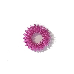 Фуксиновый Стальные колючие сенсорные кольца для акупрессуры, массажные инструменты, красно-фиолетовые, 25x8 мм