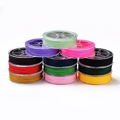 Mixed Color Braided Nylon Threads, Mambo Thread, for Jewelry Making, Mixed Color, 1.5mm, about 19.68 yards(18m)/roll