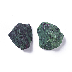 Ruby in Zoisite Rough Raw Natural Ruby in Zoisite Beads, Undrilled/No Hole Beads, Nuggets, 33~44x27~36x15~28mm, about 4pcs/100g, 100g/bag