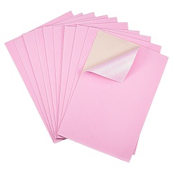 Pearl Pink Jewelry Flocking Cloth, Self-adhesive Fabric, Pearl Pink, 40x28.9~29cm, 12sheets/set