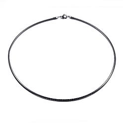 Gunmetal 304 Stainless Steel Necklaces, Herringbone Chains, Gunmetal, 17.72 inch(45cm)