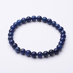 Lapis Lazuli Bracelets extensibles en perles de lapis-lazuli naturel (teint), 56mm