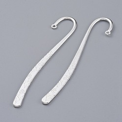 Silver Tibetan Style Alloy Bookmarks, Lead Free, Nickel Free and Cadmium Free, 2.4cm wide, 12.2cm long, hole: 2mm