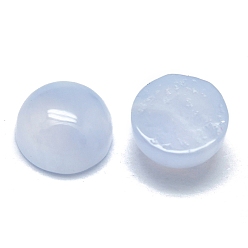 Blue Lace Agate Natural Blue Lace Agate Cabochons, Half Round/Dome, 6x3mm