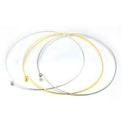 (52) Непрозрачная лаванда Латуни ожерелье делая, жесткие ожерелья, разноцветные, 140 мм