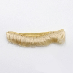 Papaya Látigo Pelo corto de la peluca de la muñeca del peinado del flequillo corto de la fibra de alta temperatura, para diy girl bjd makings accesorios, PapayaWhip, 1.97 pulgada (5 cm)