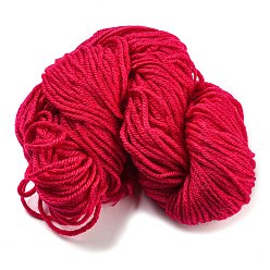 Red Cotton Yarn, for Weaving, Knitting & Crochet, Red, 2~3mm