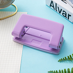 Medium Purple Plastic Adjustable Craft Paper Hole Puncher, with Metal Findings, for Scrapbooking & Paper Crafts, Medium Purple, 52x105x40mm